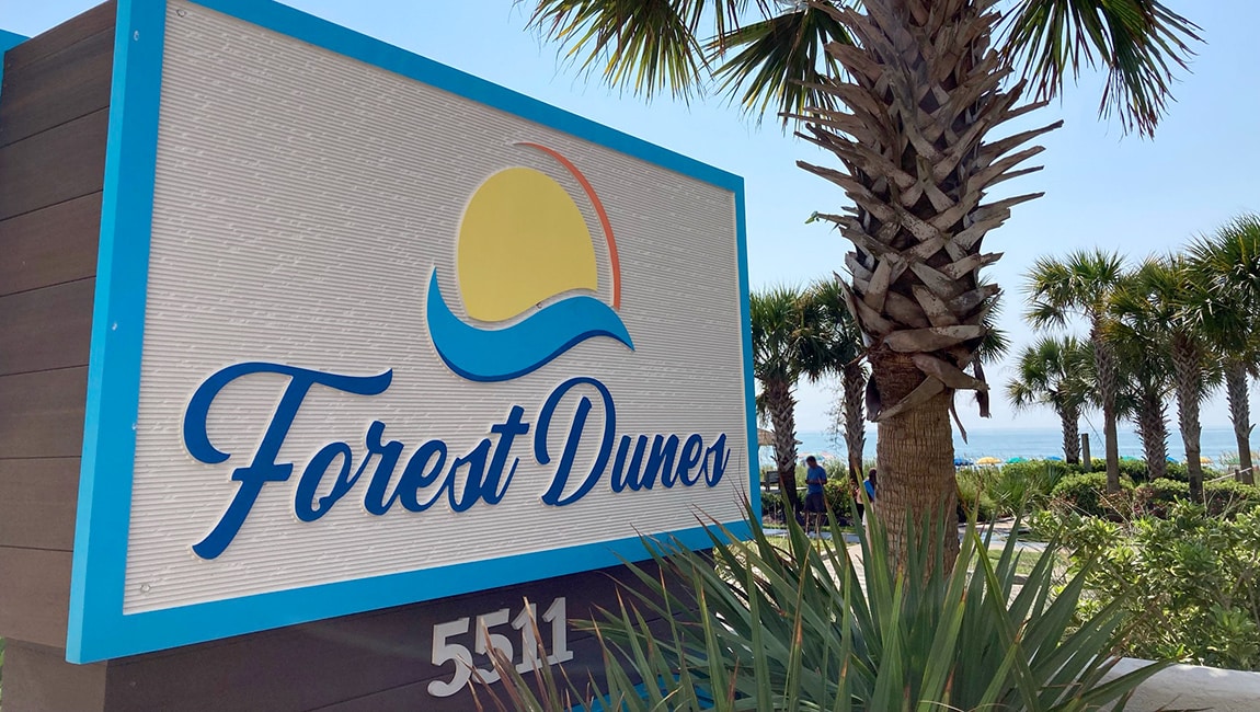 Forest Dunes sign