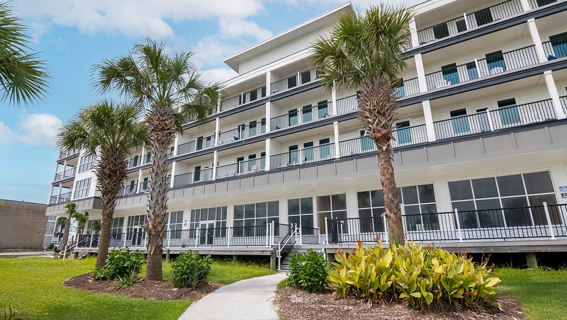 Boardwalk exterior view