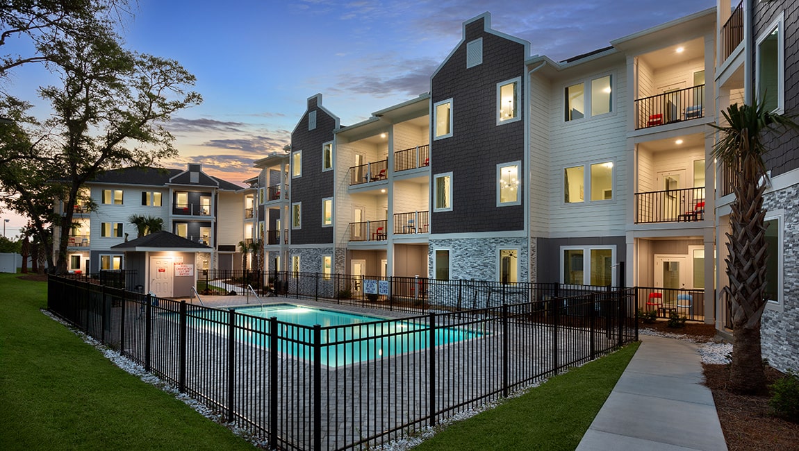 Ocean Escape North pool and exterior